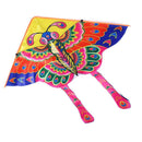 90x50cm Bright Cloth Colorful Butterfly Kite Outdoor Foldable Kites (C) Newly