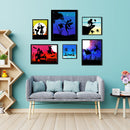 16 Sheets Plastic Art Painting Stencils Set Hollow Color Filling Template