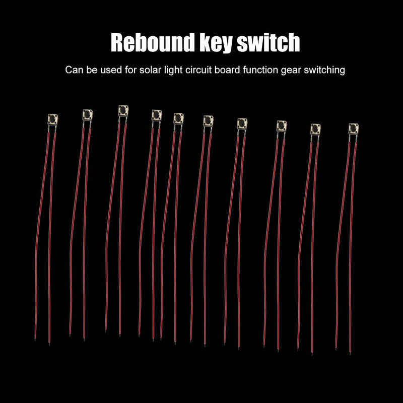 10pcs Gear Switch with 15cm Cable Touch Switch Light Switch Electrical Equipment