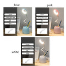 Table Adjustable Reading Desk Lamps USB Lighting Pen Holder LED Night Light