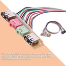 60cm 2 USB 2.0 Ports PC Computer Case Front Panel USB Audio Port Mic Headphone