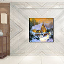 Snow House Rhinestone Mosaic Kit 5D DIY Full Drill Diamond Painting (B2338)