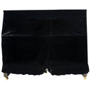 Pleuche Upright Piano Cover Full Piano Dust-proof Covers Cloth (Black)