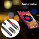 3.5mm Female to Dual RCA Female Audio Cable 1to 2Y Splitter Converter Adapter