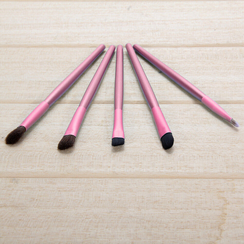 5pcs Eye Shadow Makeup Brush Set Eyes Make Up Eyebrow Cosmetic Brush?Pink?