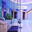 Decorative String Curtain Beads Wall Panel Fringe Room Door Window Black