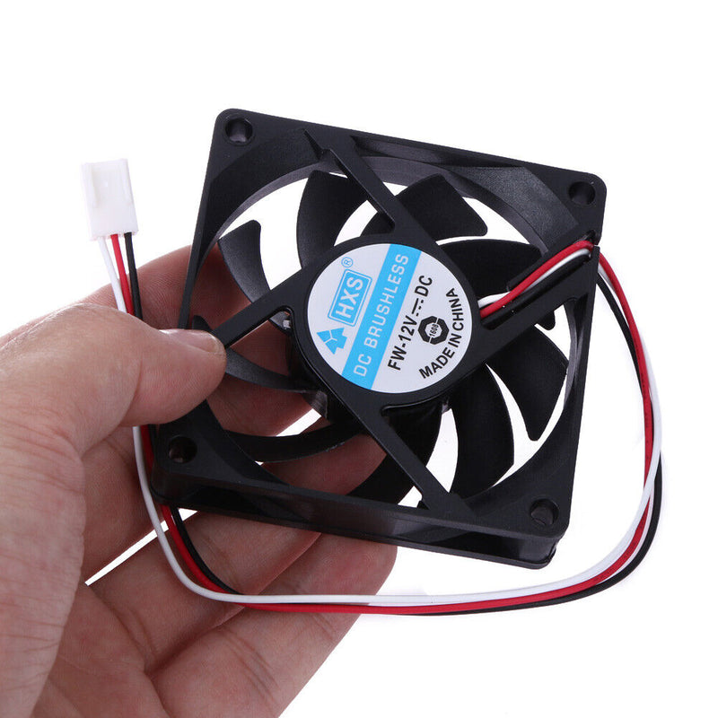 Portable Computer Case Cooler 12V 7cm 70mm PC CPU Cooling Cooler Fan Newly