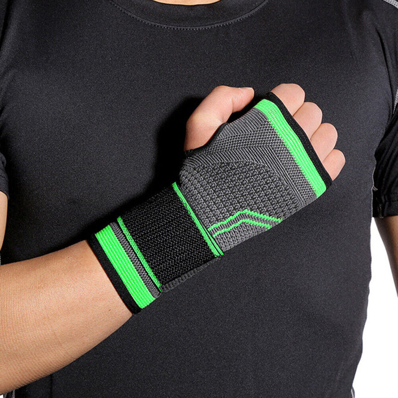 Protective Sport Wrist Support Weightlifting Basketball Brace Hand Wrap (L)