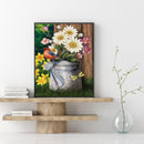 Bird and Flower Oil Paint By Numbers DIY Handpainted Picture Craft Home Decor