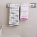 Punch-Free Bathroom Towel Rack Strong Adhesion Bar Single Rod Rack (White) Newly