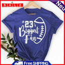 Number 23'S Biggest Fan Football T-Shirt-08010 XXXL / Retro Blue
