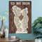 To My Mom Canvas Gift From Daughter Mother's Day Gift Decorative K1A4 E6B4