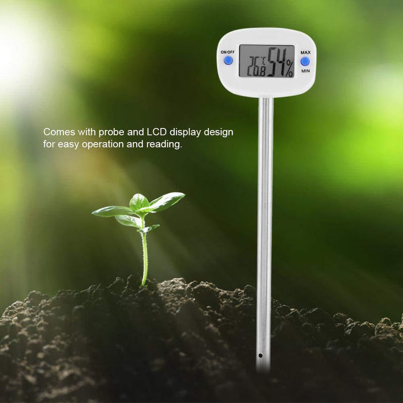 LCD Soil Thermometer Hygrometer Probe Electronic Temperature Humidity Meter