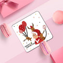 Year Merry Christmas Postcard Xmas Patterns With Envelope Mini Greeting Cards