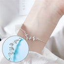 Accessories Jewelry Lucky Adjustable Leaf Bracelet Chain Bangle Couple Bracelet