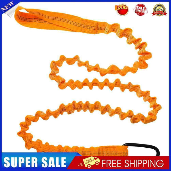Elastic Kayak Paddle Leash Adjustable Paddle Strap (Orange)