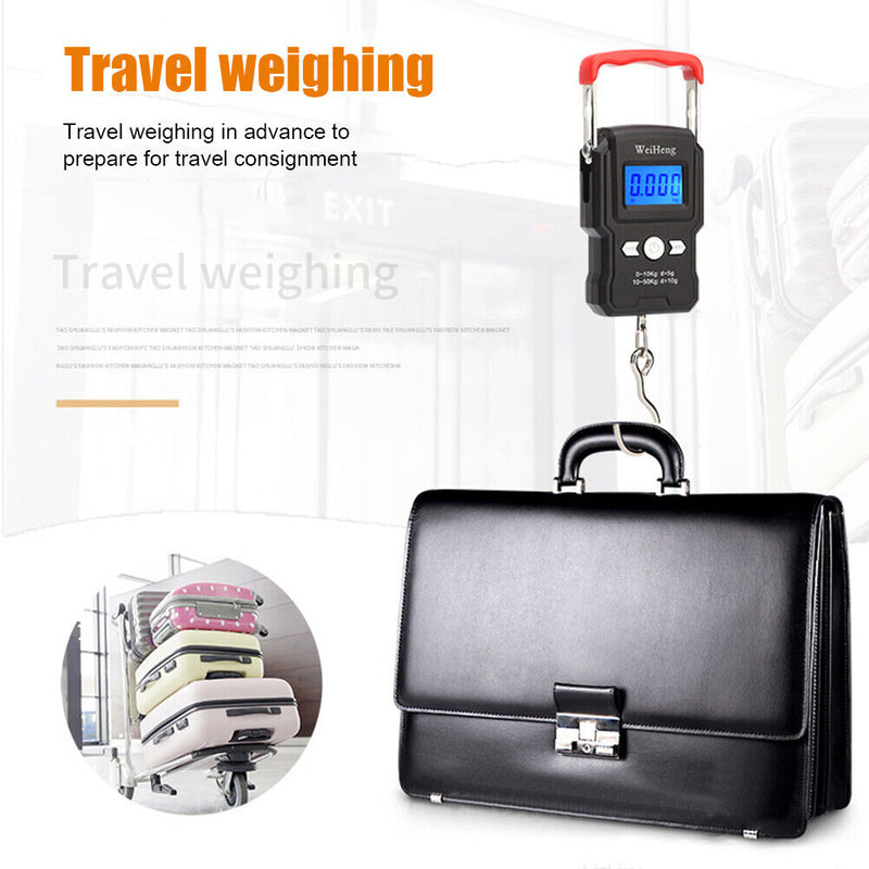 50kg/5g Portable Mini Electronic Hanging Scales Luggage Weighting Scales Newly