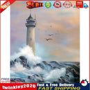 Full Round Diamond Painting Lighthouse and Waves Craft Home Decor (A2967) Newly