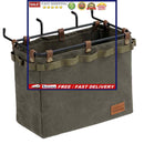 Table Side Storage Bag Multifunctional Folding Canvas Bags & Large Capacity