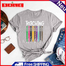 Fashion Teacher With Flair Short Sleeve T-Shirt (Light Grey S) -06695