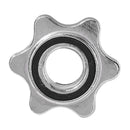 Lifting Standard Hex Nut Barbell Bar Solid Steel Spin-lock Dumbell Clamps Newly