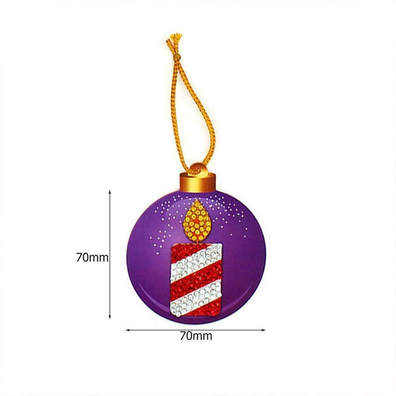 Xmas Ornament Cross Stitch Diamond Painting Pendant Christmas Tree Pendants