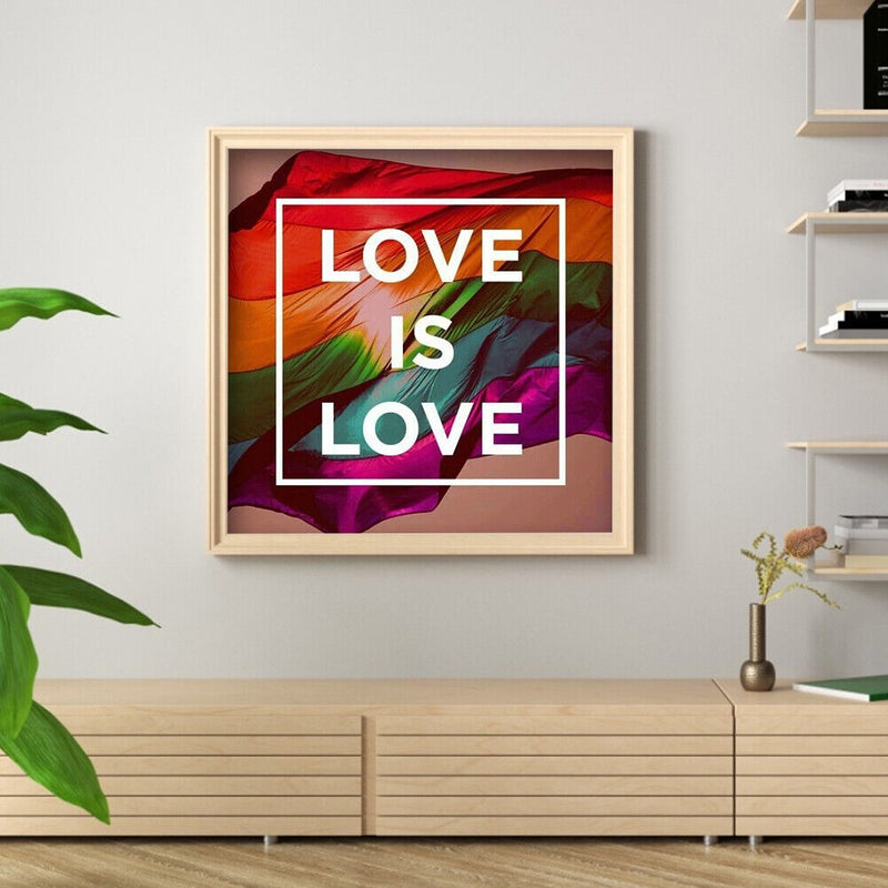 5D DIY Diamond Painting Full Round Drill rainbow flag Picture of Rhinestone