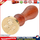 DIY Wax Seal Stamp Rose Pattern Fire Painting for Stamping Envelope (C) Newly