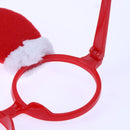 Funny Christmas Present Red Gloves Glasses Christmas Party Makeup Props