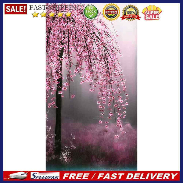 Peach Blossom Oil Paint By Numbers Kit DIY Acrylic Painting on Canvas Frame
