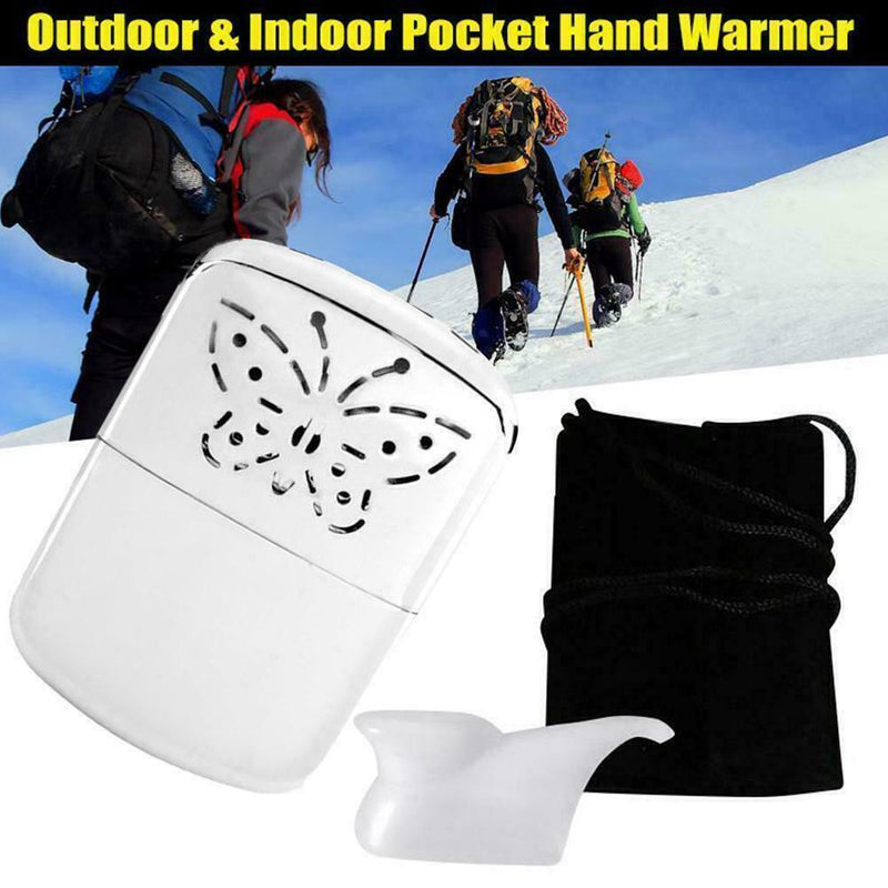 Convinient Ski Winter Camping Metal Hand Warmer Petrol Pocket Sale T0I1