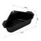 Steel Triangular Sink Strainer Kitchen Fruit Vegetable Drain Rack (Black)