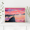 Frameless Sunrise Fishing Oil Paint By Numbers Kit Handmade Drawing On Canvas