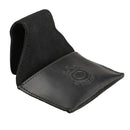 Black Faux Leather Chalk Holder Pouch with Clip Pool Billiards Snooker Cue Tool