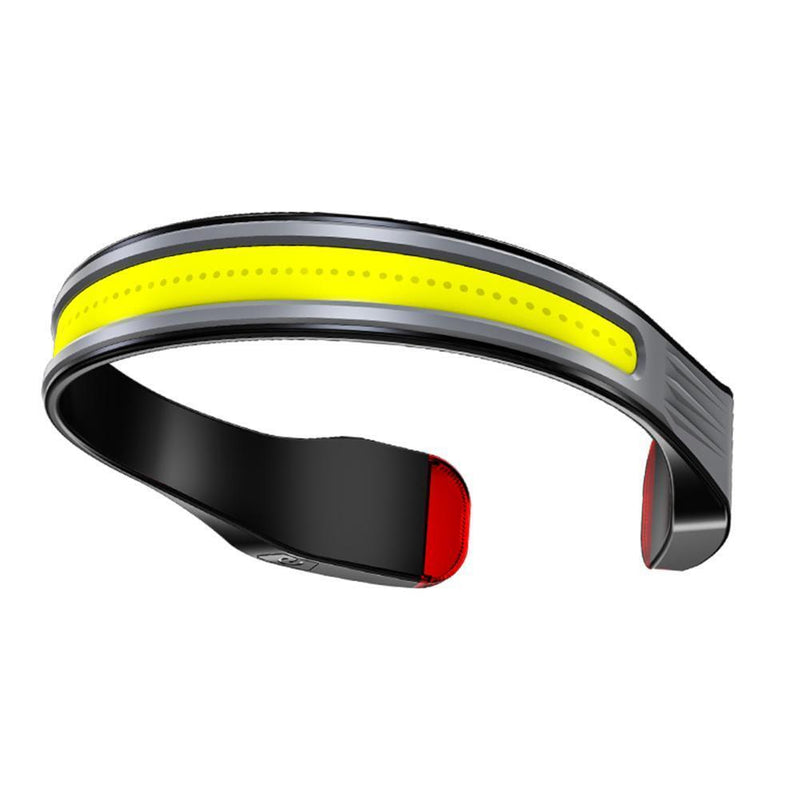 COB LED Headlight Portable 500LM Headlamps Torch for Camping Hiking (Grey)