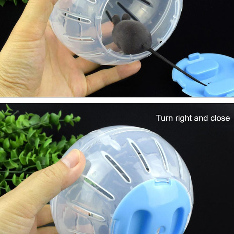 Rodent Mice Running Ball Hamster Exercise Small Pet Funny Toys (Blue 12cm)