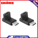 2pcs 90 Degree Right Angle USB 3.1 Type C Male to Female Adapter USB-C Converter