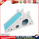 Assembled Hamster Ladder Slide Toys Guinea Pig Hamster Cage House (Blue) Newly