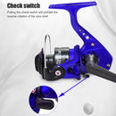 3BB Metal Spool Spinning Reel Smooth Casting Wheel for Saltwater (Blue)