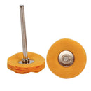 10pcs T-type Round Polishing Buffing Cloth Wheel Brush Rotary Tool (Yellow)