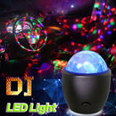 LED Magic Ball Lamp USB Disco Bar Party Music Stage Projector Effect Lights #