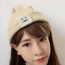 Winter Women Men Knit Ski Beanie Ball Wool Cuff Hat Ski Cap (Beige)