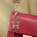 DIY Key Chain Diamond Painting Letters Women Bag Keyring Pendant Gift (H) Newly