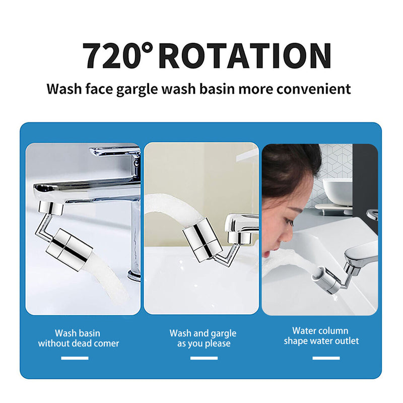 Universal Rotatable Filter Faucet Water Saving Anti-Splash Leakproof Tap Head