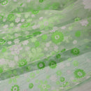 Floral Printed Tulle Voile Window Curtain Sheer Drape Panel 200x100CM Green