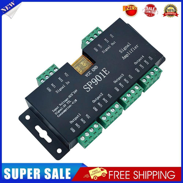 SP901E 4CH Group Signal Amplifier for DMX512 LED Pixel Strip Magic Module