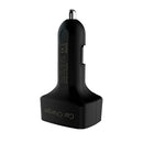 4 In 1 3.1A Dual USB Car Charger Adapter Voltmeter Red Celsius Newly