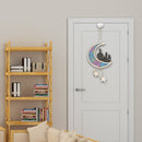 Wooden Eid Mubarak Hanging Pendant Moon Ornament Ramadan Decor (JM00429)
