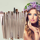15pcs Makup Soft Brushes Eyeshadow Eye Powder Brow Foundation Cosmetic Kit-