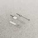 Watch Hands Geometric Square Green Luminous Hands for NH35/36/4R/7S Movement
